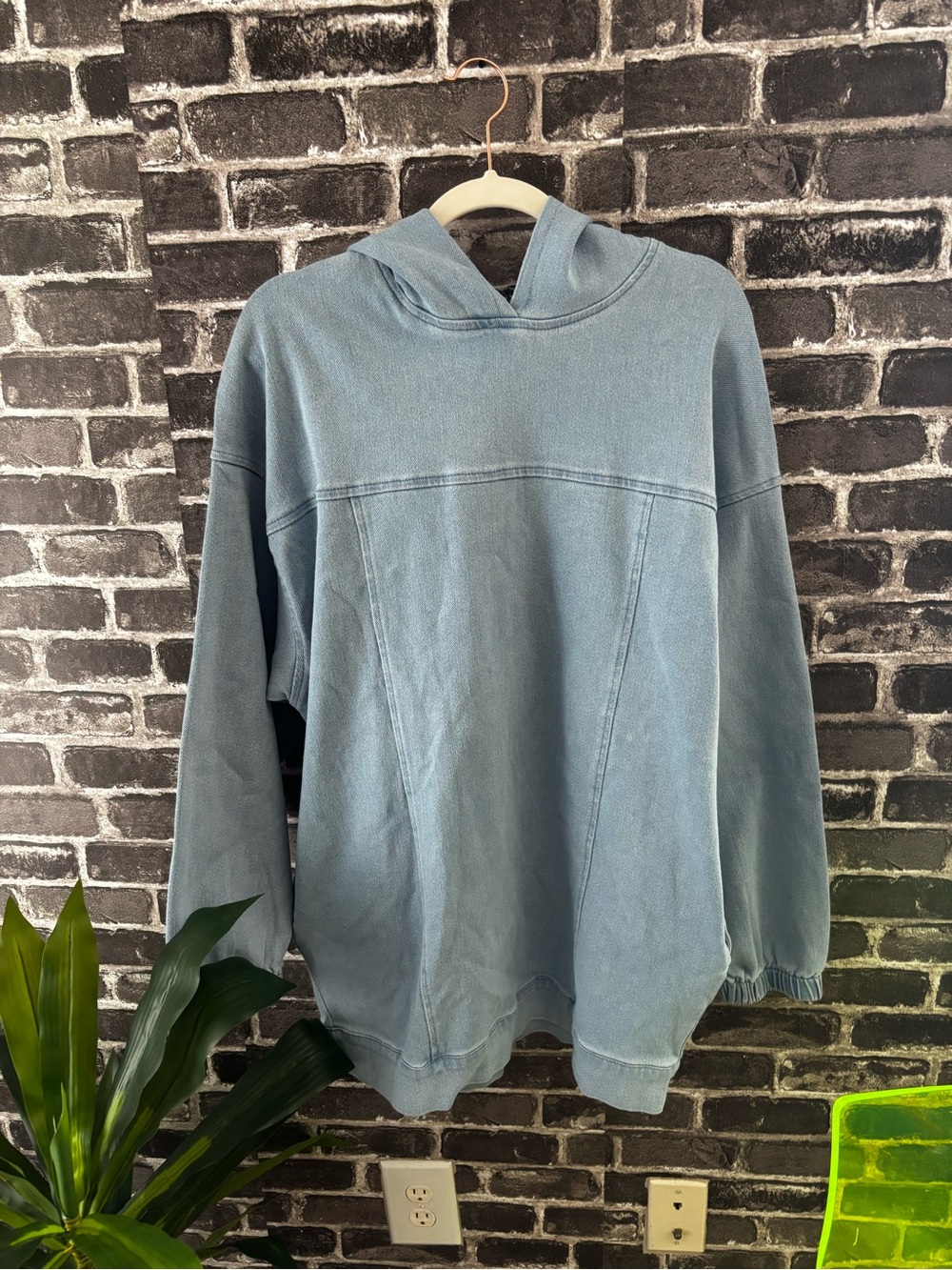 Denim Hoodie‎ Jean Jacket Baggy